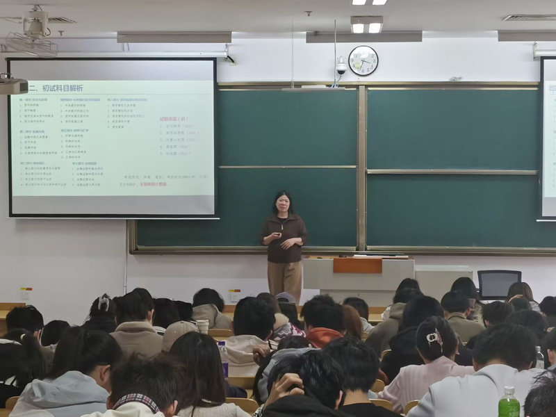 经济管理系组织学生参加考研宣讲